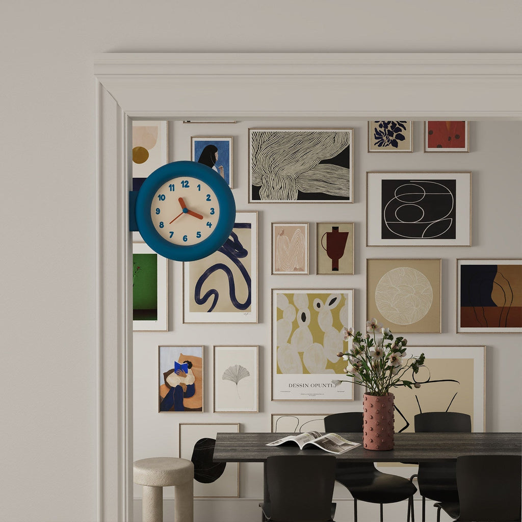Double-Sided Round Clock