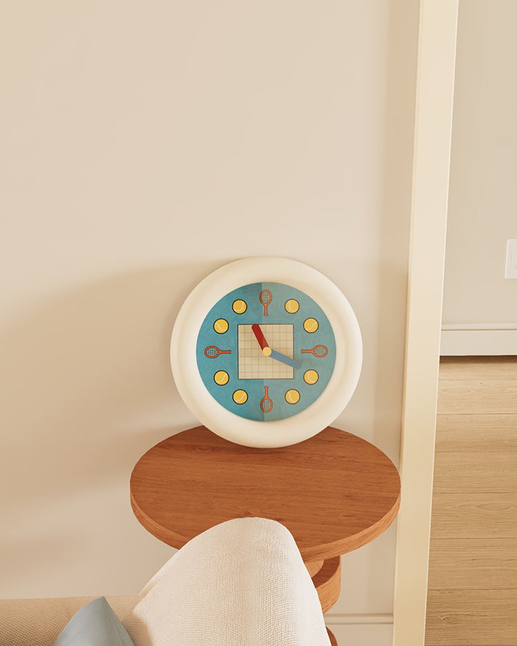 Tennis-Inspired Wall Clock