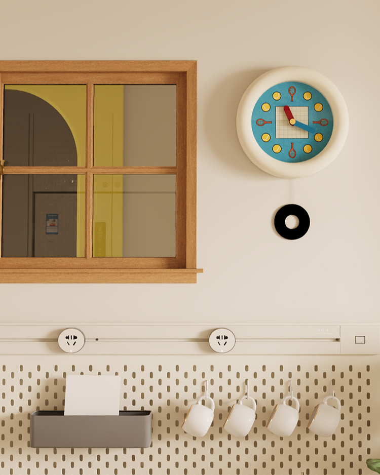 Tennis-Inspired Wall Clock