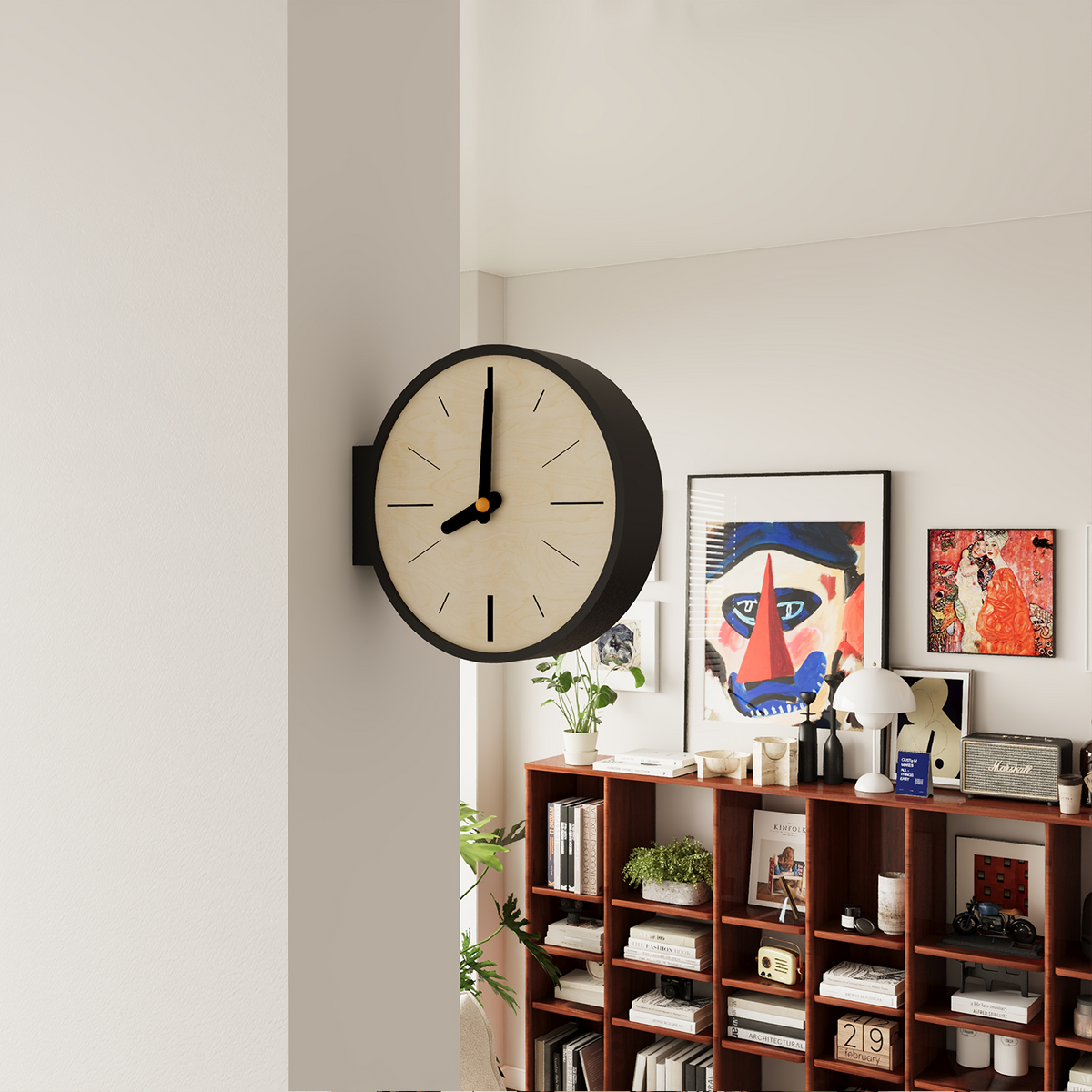 Classic Corner View Clock