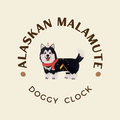 Playful Doggy Wall Clock