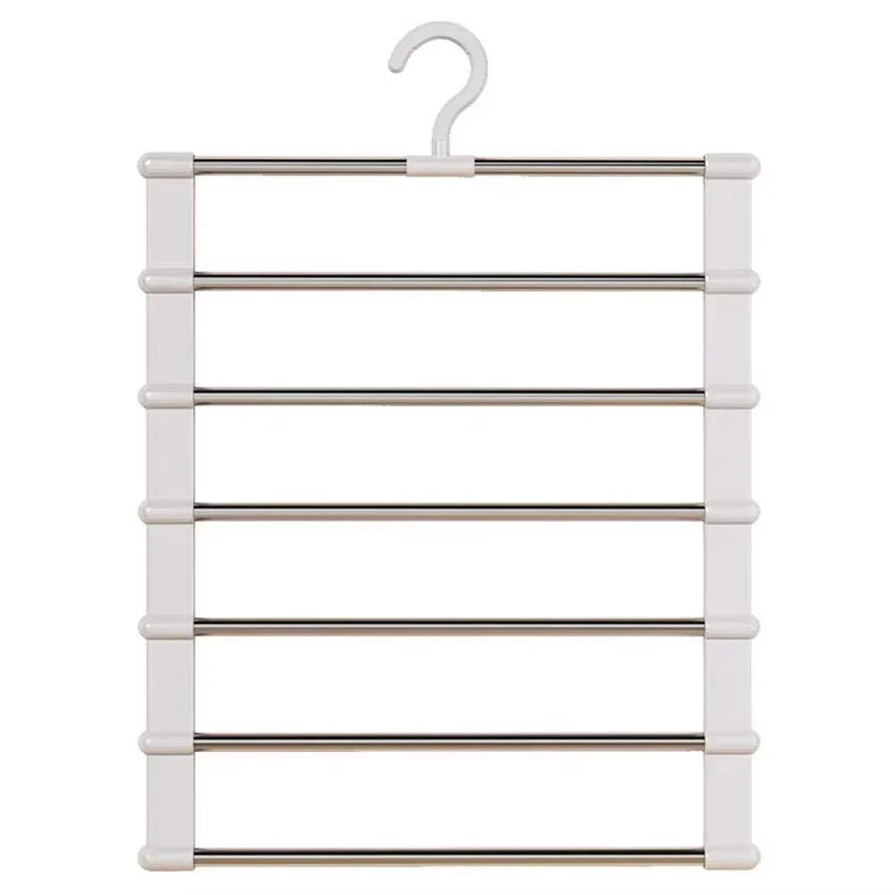 Multi-Layer Pants Hanger – Space-Saving Foldable Trouser Organizer